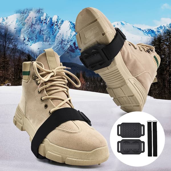 4-pack halkfria skospikar, överlägset grepp för is och snö utomhus