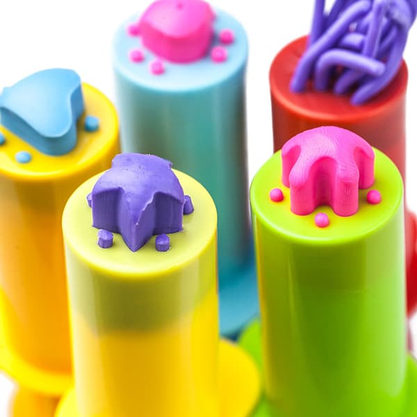 til Smart Dough Tools 5x/sæt Plasticine Squeeze Sæt Ekstruderingsværktøj til Børnespil