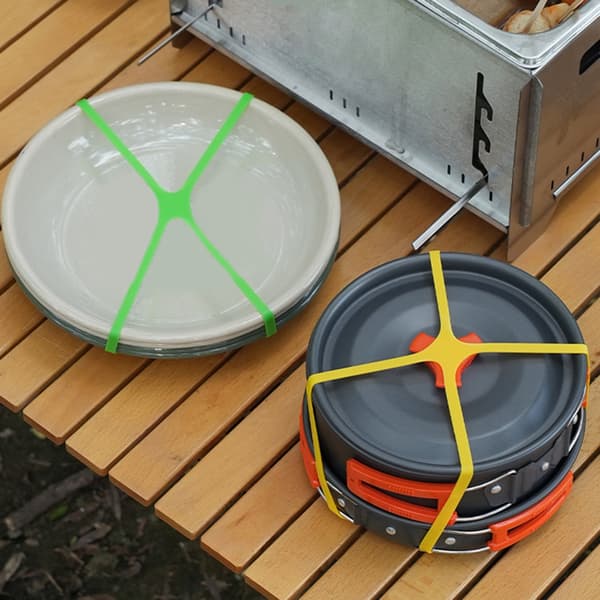 H Form Silikonband, Färgglada Elastiska H Band Omlott Rem för Väskor