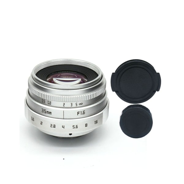 Tillbehör för kameraobjektiv med stor bländare 35 mm f1.6 C-Mount CCTV-kameralinsbyte för M4/3-monterad kameraadapter