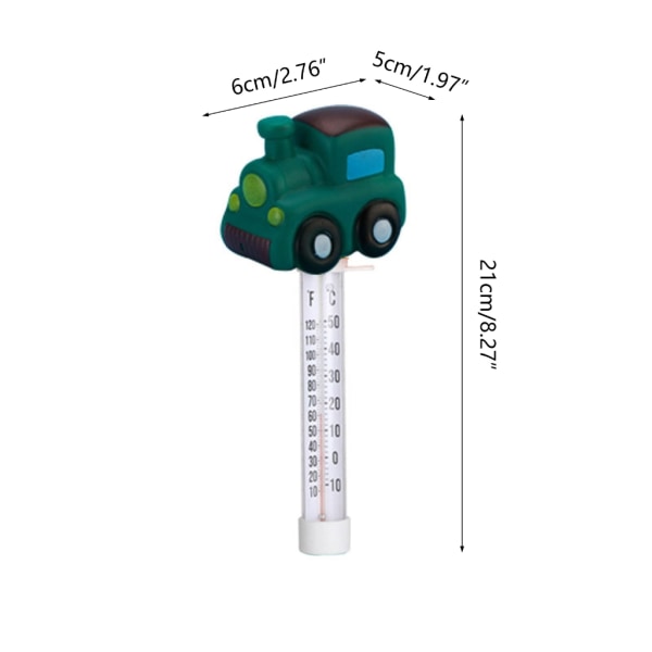 Flytande pooltermometer Tecknad flygplan Vattentemperaturtestare för badkar null - Submarine