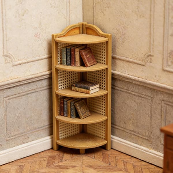 Hjørne Mini Display Hylde Håndværk Til Modelhus Soveværelse Dekorationer Og Display