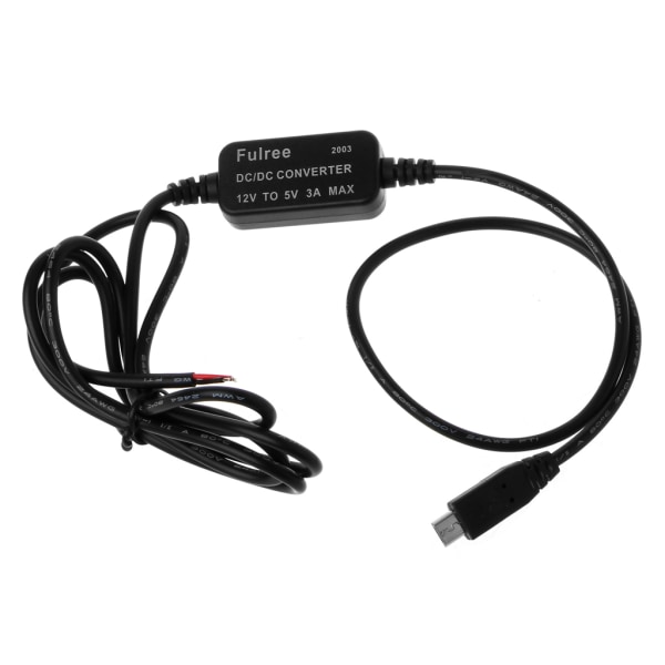 Billader Micro USB-utgang 12V til 5V 3A strømforsyningsomformer for PDA DVR Cam