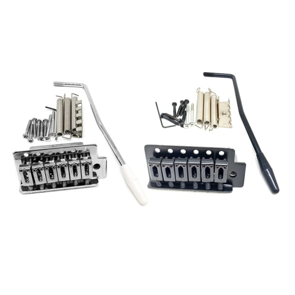 6 Strängar Gitarr Stall Sadel Stränghållare för Elektrisk Gitarr Tremolo Stall Silver