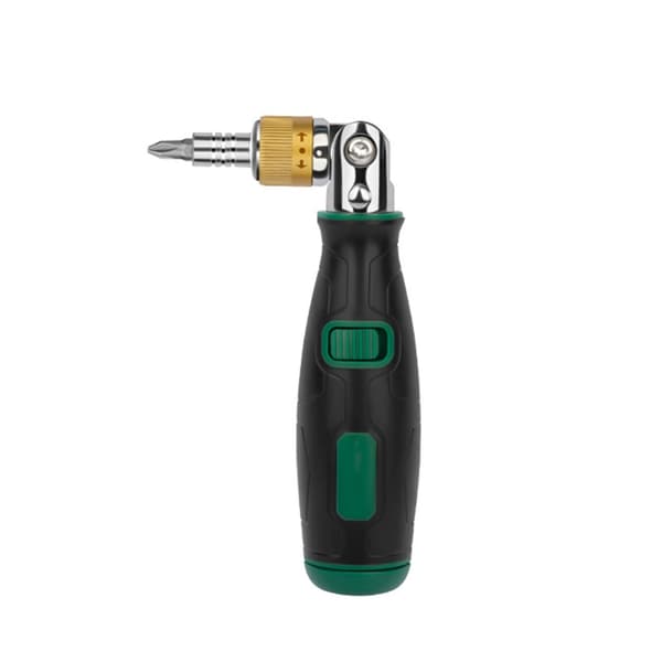 Universal Skralle Skrutrekker Kit 10 Bit Vinkler Solid Karbonstål Konstruksjon