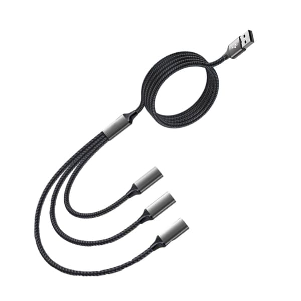 USB splitterkabel 1 hann til 3 hunn USB Expander Hub Multi USB Port Extender Datalader Split Adapter for bærbar PC