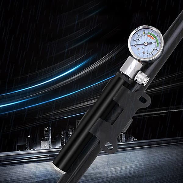 Mini Cykelpump Inflator Tålig MTB Cykelpump Tryckmätare Cykelpump
