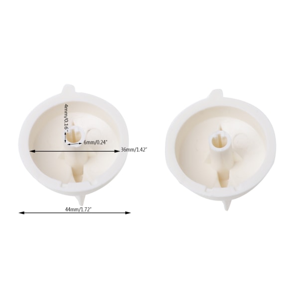 2st Mikrovågsugn Vridknapp Timer Plastkontrollbrytare För Media Universal