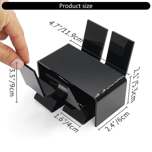 Akryl Miniature Møbler Kontorbord Stol Sæt til Moderne Dukkehuse Layout