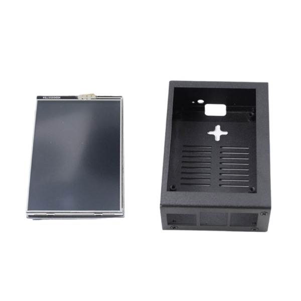 3,5" TFT-LCD-näyttö RPi 5 5B -levykoskettimille Näyttö Valinnainen jäähdytystuulettimen case