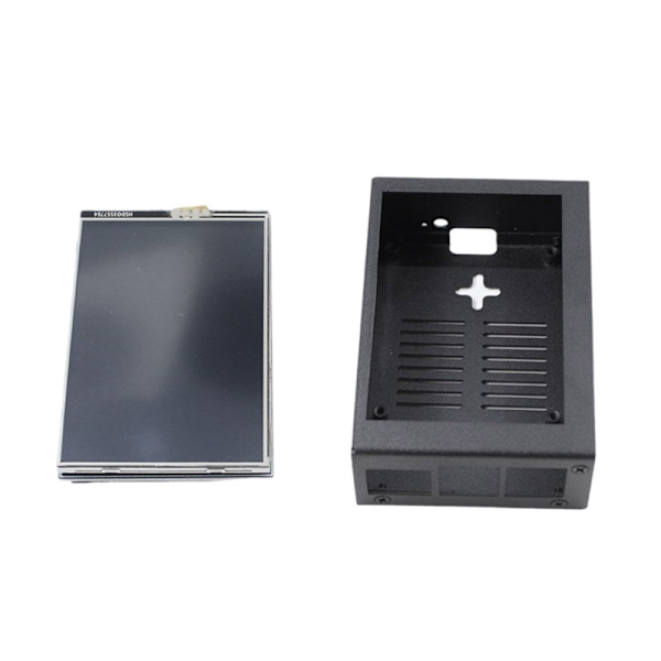 3,5" TFT LCD-skjerm for RPi 5 5B Board Touch-skjerm Valgfritt kjøleviftedeksel
