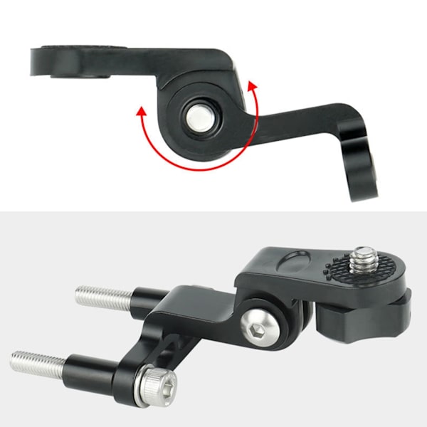 Cykelhållare för ficklampa i aluminiumlegering, adapter för montering av cykelstrålkastare KMR04A