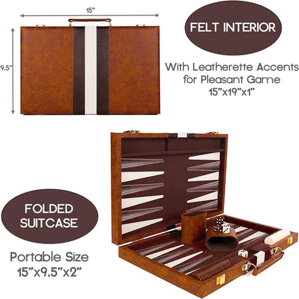 Strategisk brettspill Backgammon-sett Perfekt gave
