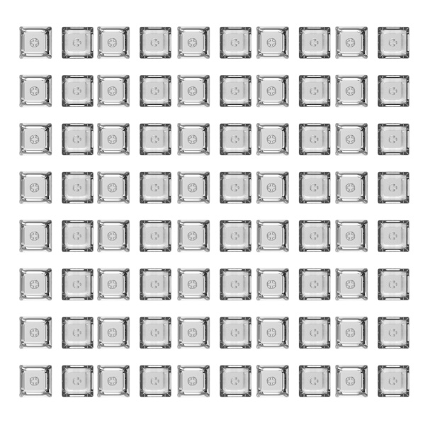 1U Transparent XDA Keycaps för Gamng Mechanical Keyboard 1U 1.4mm Tjocklek Förbättrar dina skrivupplevelser 8-1000PCS