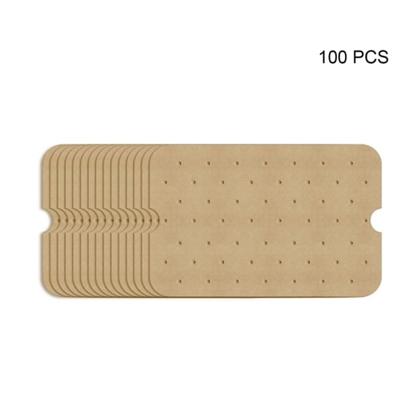 10/50/100 stycken non-stick pergamentpapper av livsmedelskvalitet för bakning av luftfritös Återanvändbar luftfriterare-liners engångspapper 100 pieces