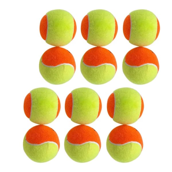 12 stk. tennisballer for strender, høy elastisitet, slagfasthet