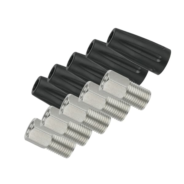 5 stk. forbindelsesbolt 8 mm gevind rustfrit stål hule bolt silikone dæksel