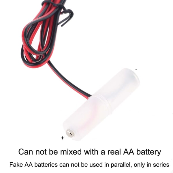 2-i-1 EU-kontakt USB - power Nätnät Konvertera till AA + AAA batterieliminatorkabel Byt ut 1 till 4 st 1,5V AA AAA-batteri null - 4.5V