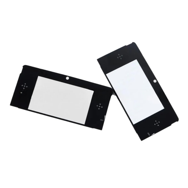 Topskærmsglasobjektiv til NS 3DS Øvre LCD-skærmbeskyttelser Paneludskiftning spilkonsoller Reparation Black