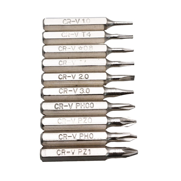 10 st 28 mm magnetisk för CR-V precisionsskruvmejselbitset PH00 SET Z1 Z0 3.0 2.