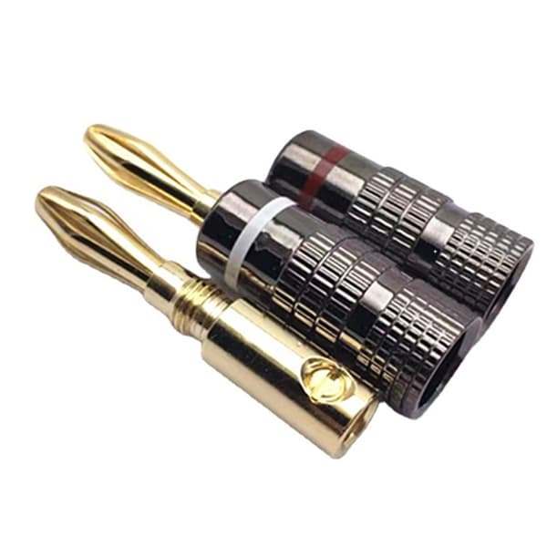 4 stk. ledningsstikfatning 4 mm bananstikforbindelse