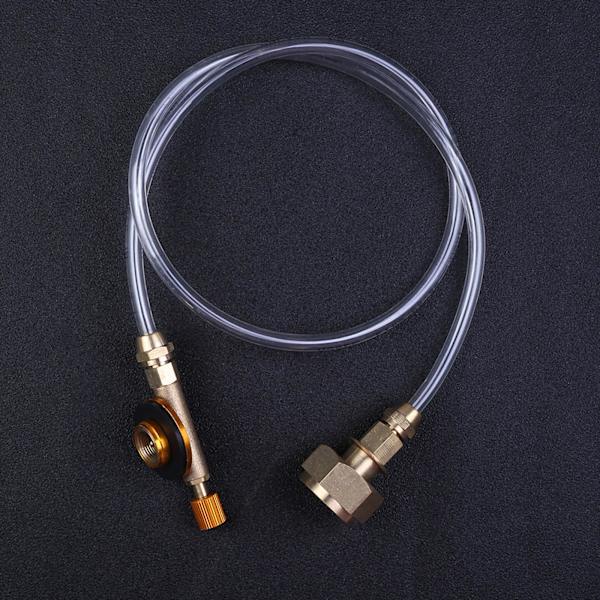 Utendørs gasskomfyr Camping komfyr Propan påfyllingsadapter for brenner LPG flat sylinder for tank kobling beholder adapter Lagre metallrør forsyninger Set