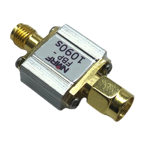 Ultralitet 1090MHz ADS-B Aviation Frequency Band Pass Saw Filter SMA-gränssnitt 50 Ohm Reducerande brus Bandpassfilter A