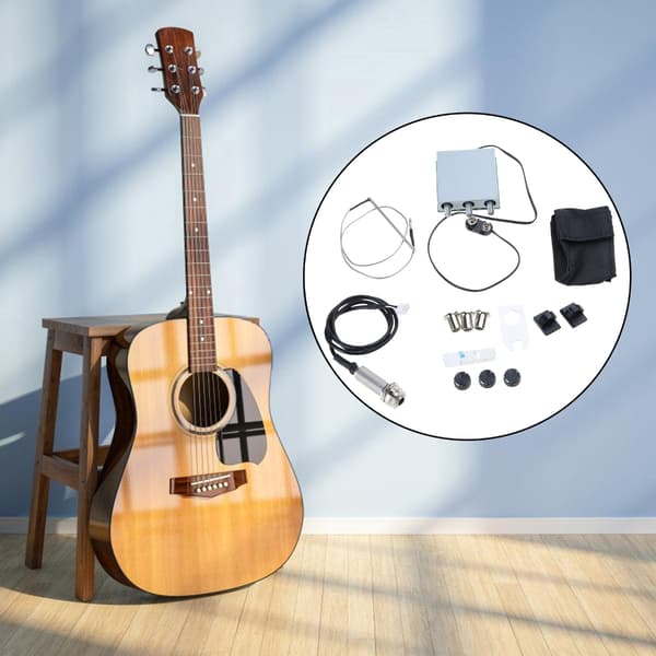 Gitarforforsterker Piezo Pickup Gitar Pickup Equalizer Piezo Transduser Pickup