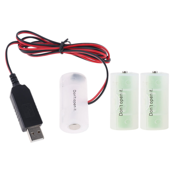 LR14 C batterieliminator USB power Byt 1-4 st 1,5 VC batteri