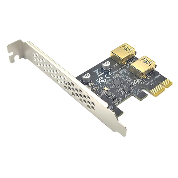 USB3.2 GEN1 PCI-E 1X adapter PCI Express til 2 porte USB 3.0 udvidelsesadapter