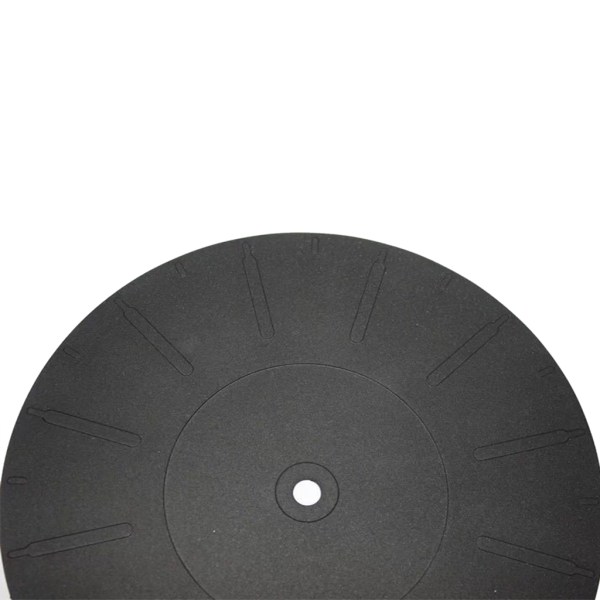 Vibrationsdämpande silikondyna Antistatiskt gummi för LP Antisladdmatta för fonografskivspelare Vinylskivspelare Tillbehör Black