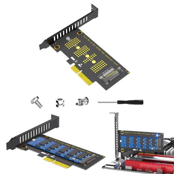 Nvme Solid Disk til PCIE 4X Adapter Udvidelseskort til PC Nem Installation