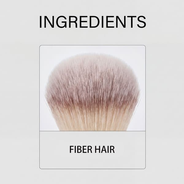 2-sidet ansigts- og øjenmakeupbørste til præcis blanding Bærbart design