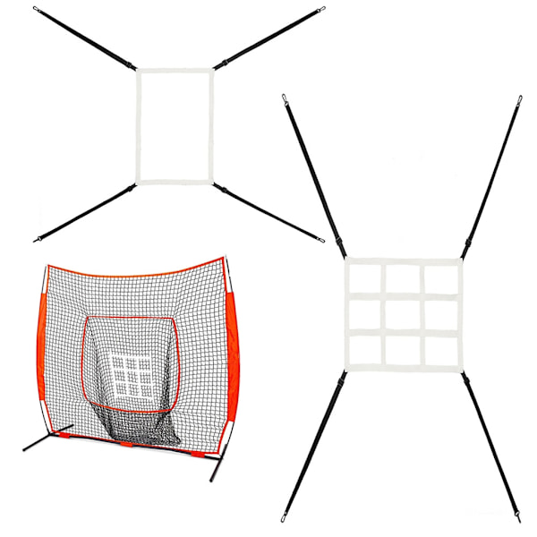 Baseball Træningsnet til Batting, Catching, Pitching Red 1 grid target net