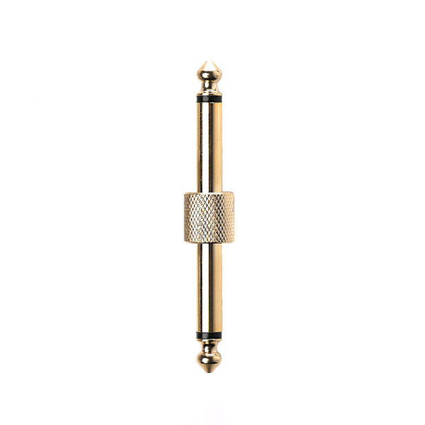 1/4" 6,35 mm MONO Jack hane till hane kopplingsadapter för gitarreffektpedal