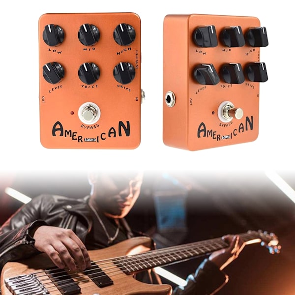 Gitarr Simulerar Distortion Ljudbox Effektpedal med Modern Tonflexibilitet
