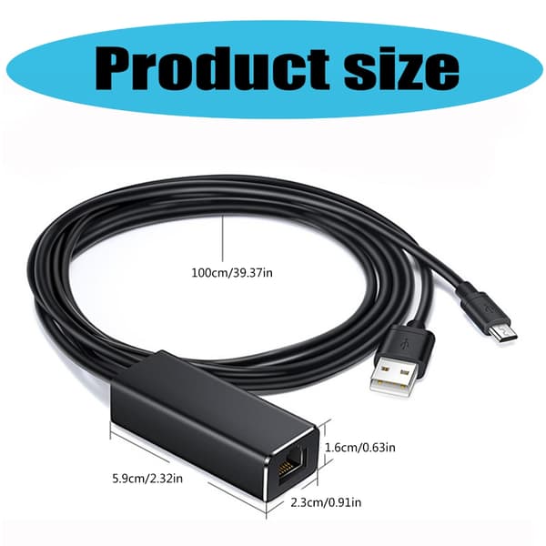 USB 2.0 + USB 5-nastainen Ethernet-sovitin 100 Mbps Ethernet-sovitin RJ45-verkkoyhteys