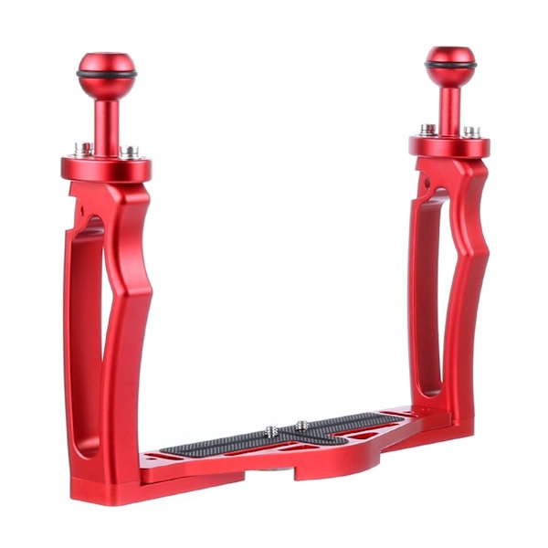 Aluminium Alloy Underwater Video Light Stabilizer Tray Diving Light Stand Tray Red One hand