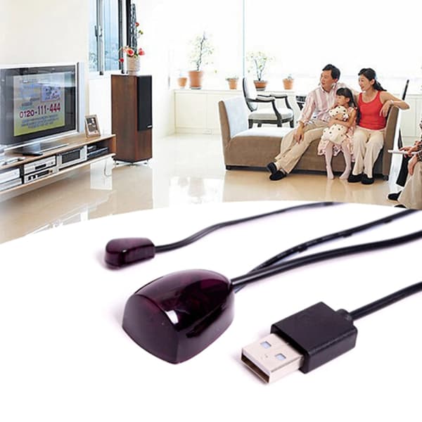 USB IR Infrarød Fjernkontroll IR Mottaker Transporter Utvider Repeater