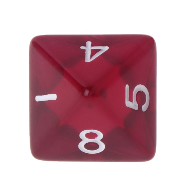 7 stk./sæt Polyhedral Multi Sided Dice D4-D20 Dungeons&Dragon D&D RPG Poly Game Burgundy