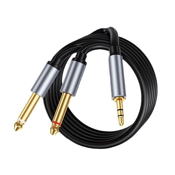 Aux guitar kabel 6,5 mm jack til 3,5 mm lydkabel splitter Stereo lydledning til bærbar computer, mixer, højttaler
