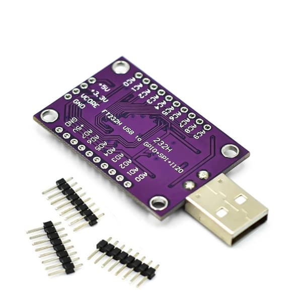 Universaali USB - I2C SPI -arviointityökalu USB - UART/FIFO SPI/I2C -moduuli