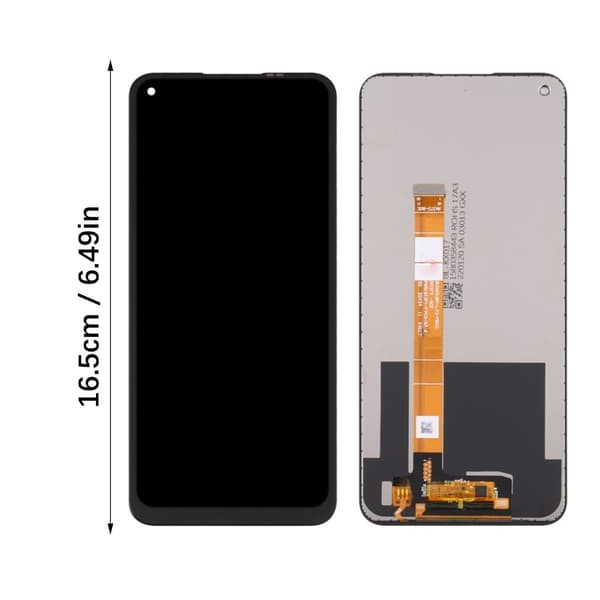 Högupplöst LCD Touch Screen-montering Telefonreparation för Telefon A53 2020