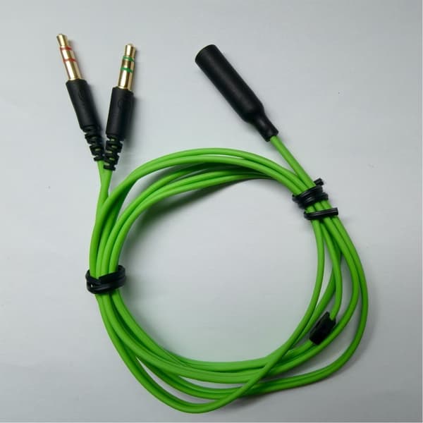 Universelle 3,5 mm kabel med dobbelt materiale til PC-gaming