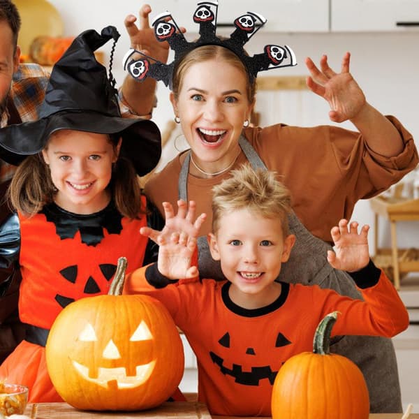 Glitrende Ånd Hodeplagg For Halloweenfester Kostymetilbehør Lys I Mørket