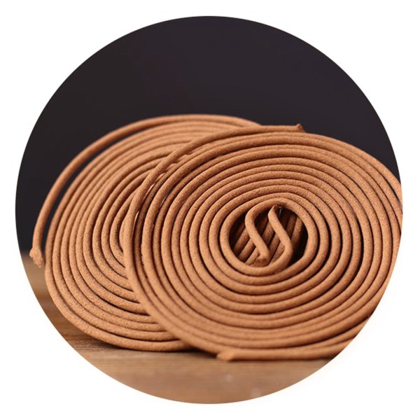 48 st/låda Naturligt sandelträ Agarwood Coils Rökelse 4 timmar för rökelse för brännare Doft inomhus Aroma Yoga Teahouse Heminredning null - A