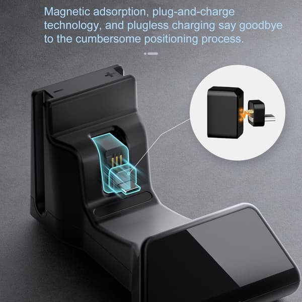 Hurtigopladningsbase Sikker Magnetisk Opladerbase til Gaming Joy‑Con Enhed