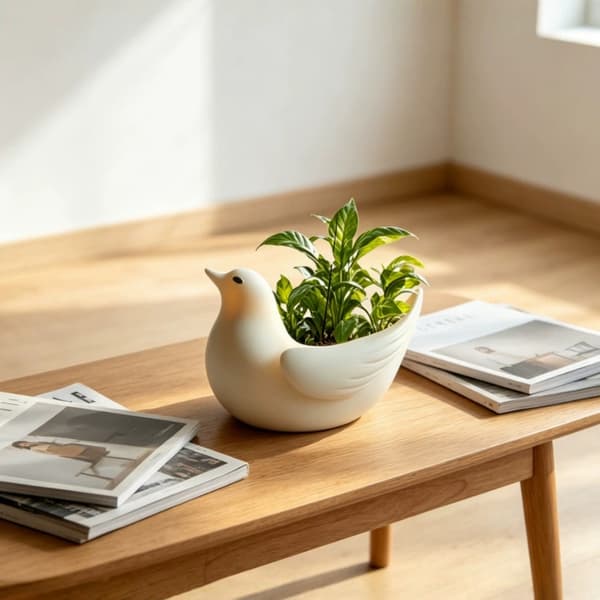 Fugl silikonform for DIY blomsterpotter og håndverk