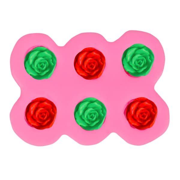 Blomster silikoneforme til kagepynt Cupcake Toppers Rose Fondantforme