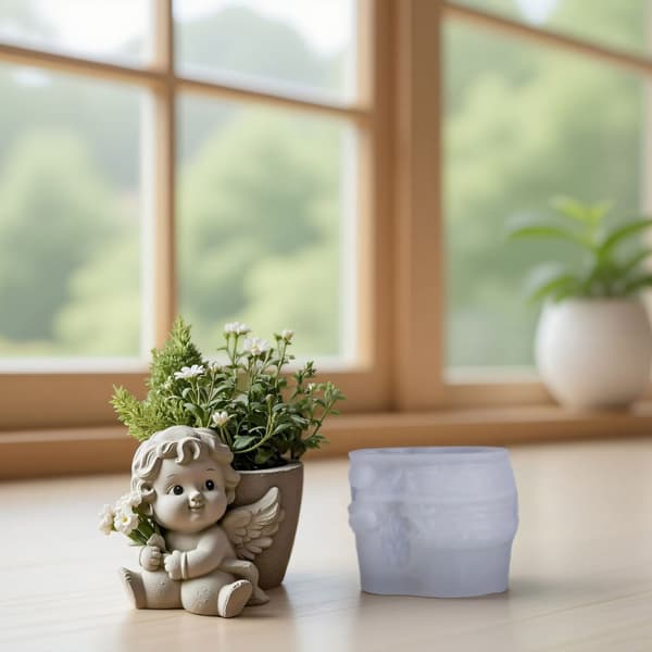 Engel Silikonform DIY Håndverk Lysestake Lagingsform